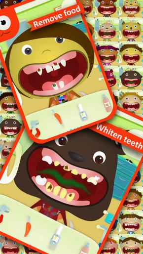 Application screenshot: 3 Minuscule Dentiste (Tiny Dentist) [itunes]