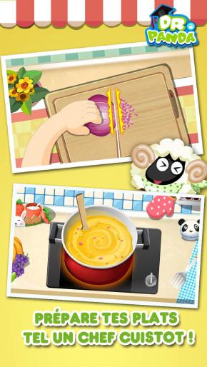 Application screenshot: 3 Dr Panda : Restaurant – Jeu de cuisine pour enfants – Version Gratuite [itunes]