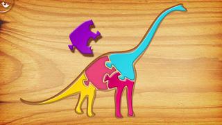 Application screenshot: 2 Mes Premiers Puzzles en Bois : les Dinosaures - Un jeu de Puzzle pour Enfants pour Apprendre l&#039;Alphabet [itunes]