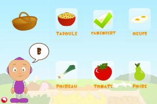 Application screenshot: 2 Mon enfant apprend les aliments avec Ludo LITE [itunes]
