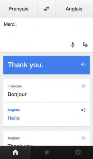 Application screenshot: 1 Google Traduction [itunes]