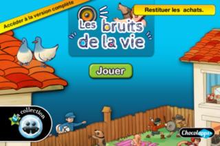 Application screenshot: 1 Les Bruits de la vie - Des sons et des images - Découverte [itunes]