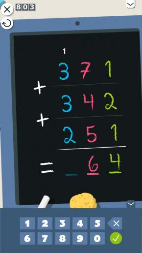 Application screenshot: 4 Montessori Maths: Addition et Soustraction de Grands Nombres [itunes]