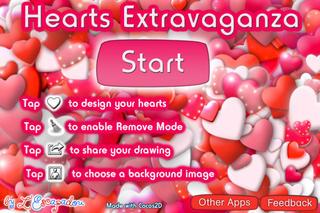 Application screenshot: 5 Draw with Hearts - Happy Valentine&#039;s Day ! [itunes]
