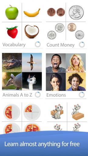 Application screenshot: 2 Bitsboard - Education, Games, and Flashcards for Learning Reading, Spelling, and more [itunes]