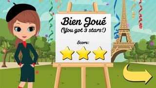 Application screenshot: 5 Learn French Words 2 gratuit: jeu de leçons de vocabulaire utilisant le langage des cartes flash [itunes]