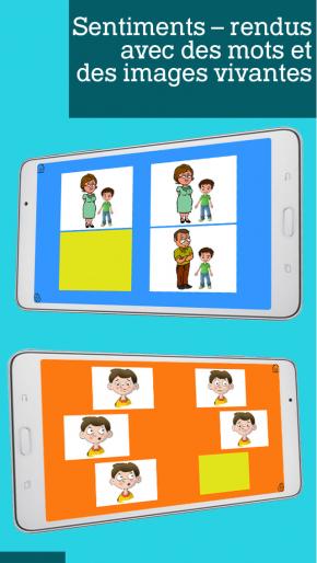 Application screenshot: 2 La famille Montessori et sentiments, Aidez vos enfants à apprendre sur la famille et part toutes sortes d&#039;émotions [itunes]