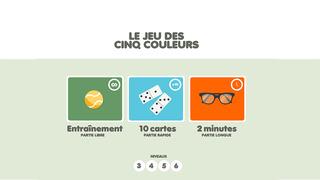 Application screenshot: 5 LE JEU DES CINQ COULEURS [itunes]