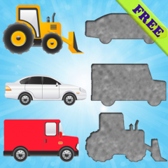 Application logo: Puzzles des véhicules pour les tout-petits et les enfants GRATUIT - jeux pour enfants - puzzles pour enfants - voitures et camions [itunes]