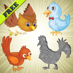 Application logo: Puzzles d&#039;oiseaux pour les bambins et enfants - GRATUIT! Jeux pour enfants - Puzzles pour les tout-petits - Applications pour bébés - jeux de puzzle - birds [itunes]