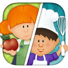 Application logo: Packs Cuisine : Kid-eCook et Le Petit Marché [itunes]