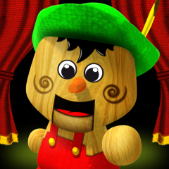 Application logo: Bean Bag Kids present Pinocchio [itunes]